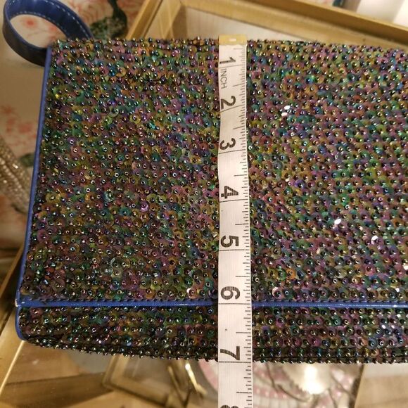 Cocue Royal Blue Sequin Bag Japanese - Picture 9 of 10